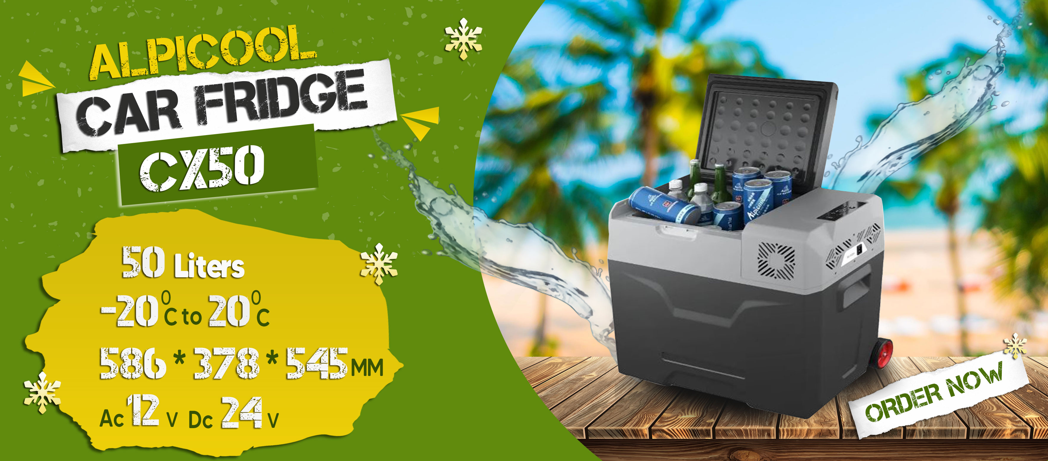 Alpicool Car Fridge with compressor : CX50
